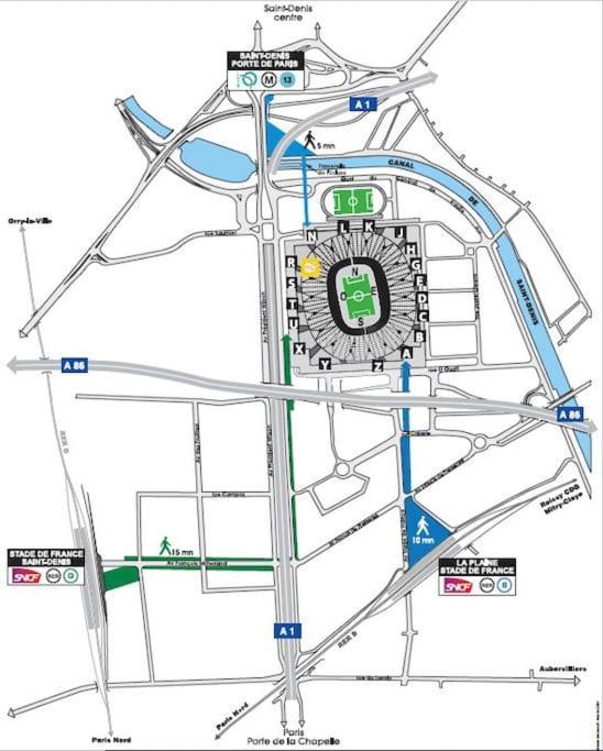 Charmante Studio Ligne 13 Tram 5 Saint Denis П'єррфітт-сюр-Сен Екстер'єр фото